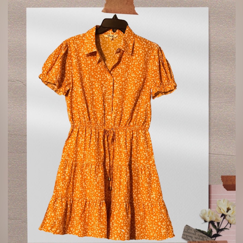 Blush Marigold Button Front Sundress